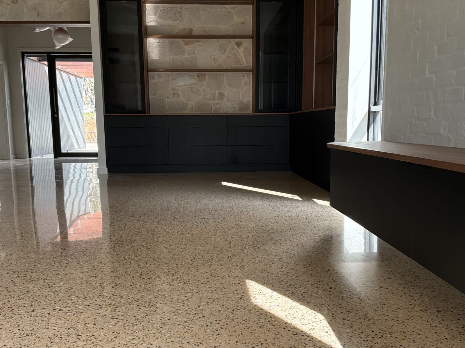 McInnis House — Full exposure polished concrete, Adelaide