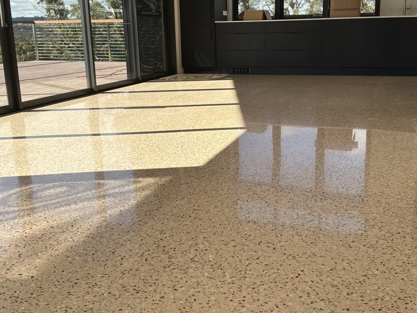 McInnis House — Full exposure polished concrete, Adelaide